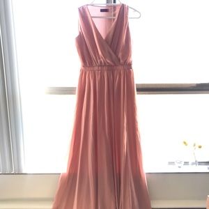 Light pink gown, prom dress, maxi formal dress